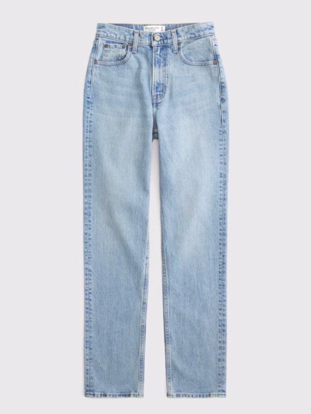 Abercrombie and Fitch Curve Love Ultra High Rise 90s Straight Jean Sz 28 / 6 xl - Picture 1 of 14